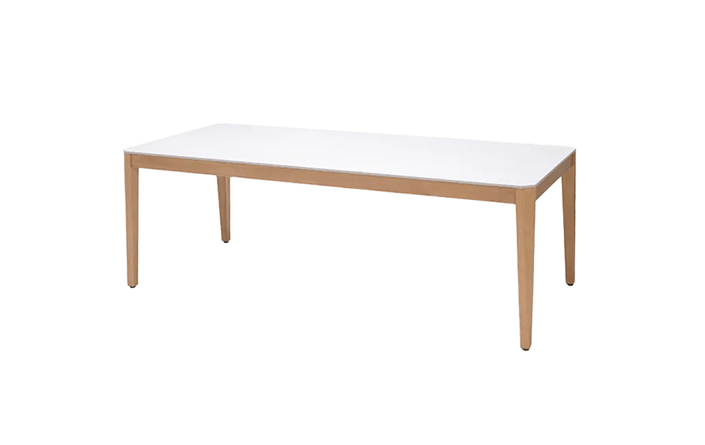 שולחן אוכל ספיר - לבן-קרם