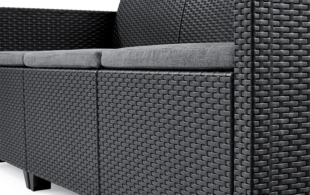 Emma 5 Seater Lounge Set - Graphite