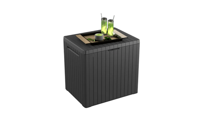 City Box Graphite 30 Gallon Storage Deck Box - Keter US