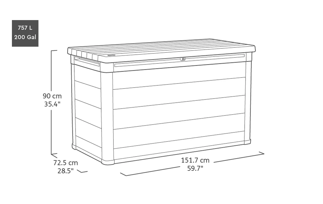 Signature Opbergbox - 757L - Rosewood