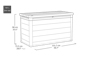 Signature 757L Opbergbox - Storm Grijs