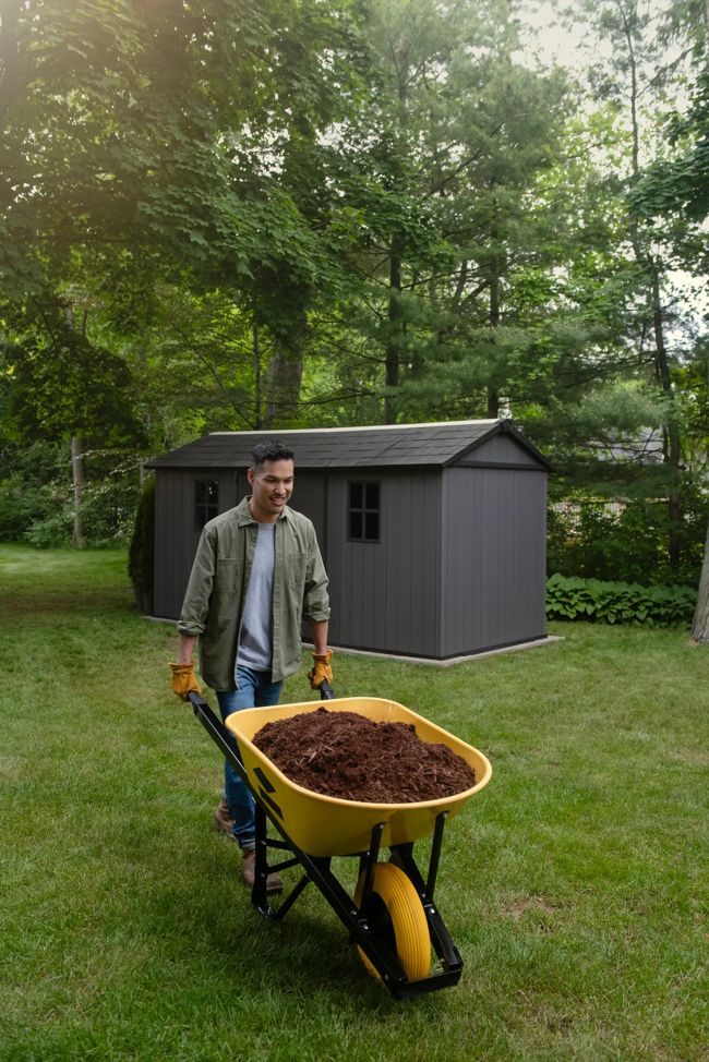 Newton Plus 7515 Tuinhuis - 230x476x246cm - Grijs