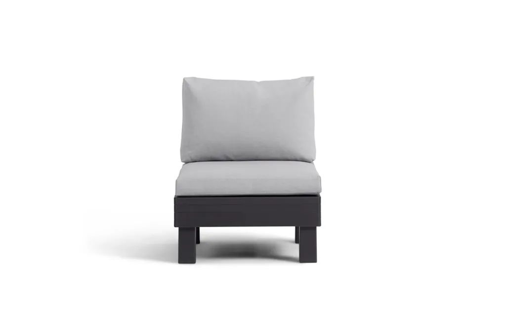Sillón individual de exterior de 1 plaza Elements - Negro