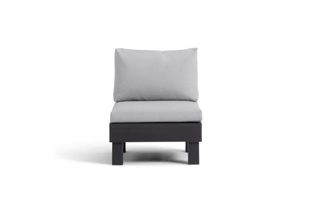 Sillón individual de exterior de 1 plaza Elements - Negro