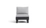 Sillón individual de exterior de 1 plaza Elements - Negro