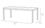 Signature Porto Tafel - 95x200x75cm - Ashwood