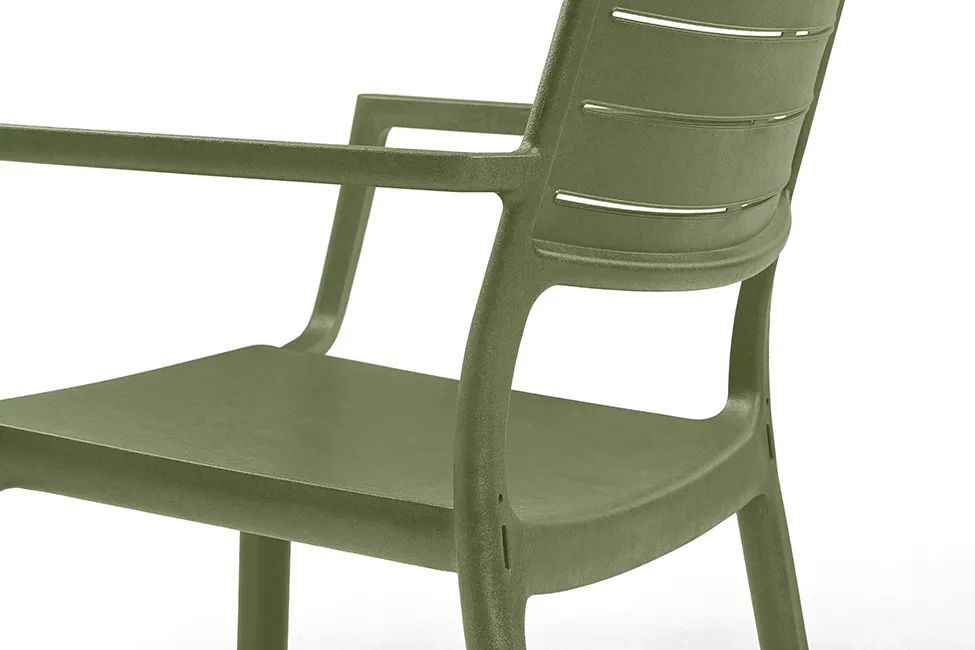 Metaline Chair, Set of 4 - Olive Green