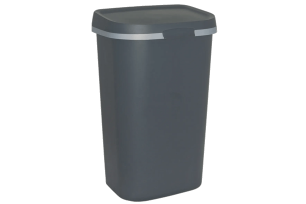 Mistral Flat Afvalbak 50L - Antraciet - Prullenbakken