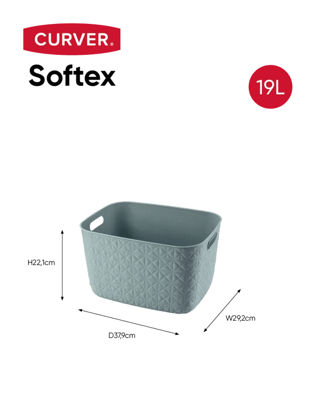 סלסלה סופטקס 19 ליטר - כחול