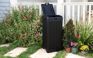 Baltimore Black Outdoor Trash Can - Keter US