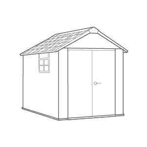 Abri de jardin Oakland 759 - 6m² - Gris