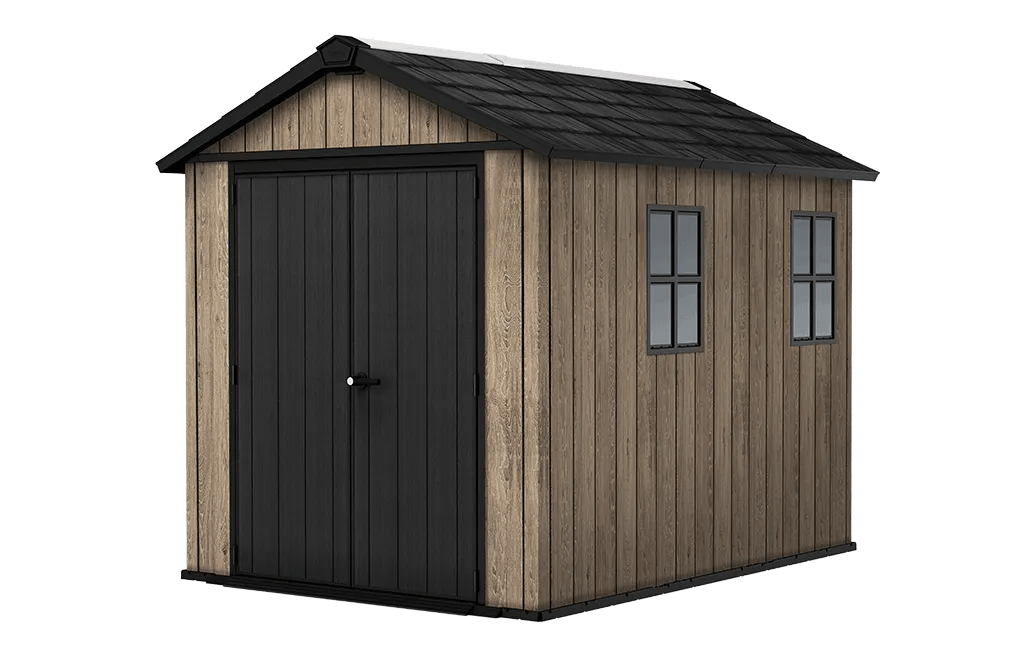 Signature Apex Shed 7.5x9ft - Ashwood Brown