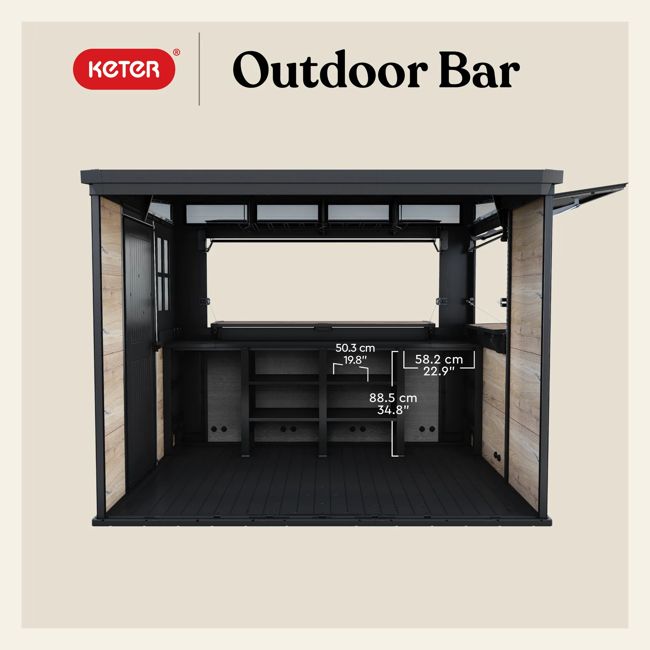 Signature Outdoor Garden Bar - Rosewood