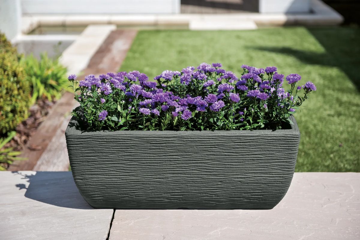Cotswold Trough Planter 60cm Set of 2 - Marble Green
