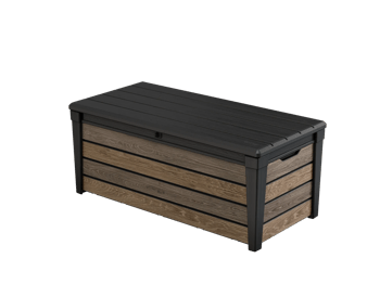 Signature 120 Gallon Deck Box - Walnut Brown - Large Deck Boxes