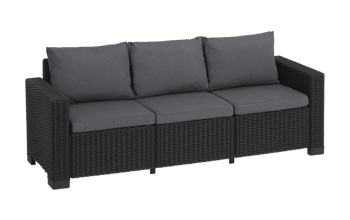 California 3 Seater Sofa - Grey - Seating