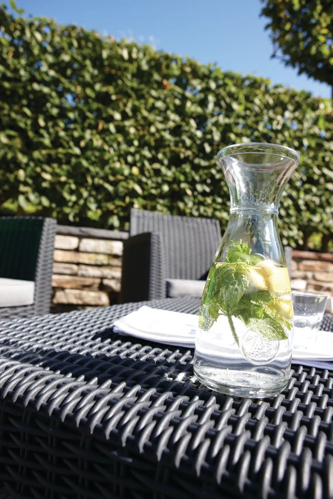 Mia 4 Seater Lounge Set With Storage Table - Graphite