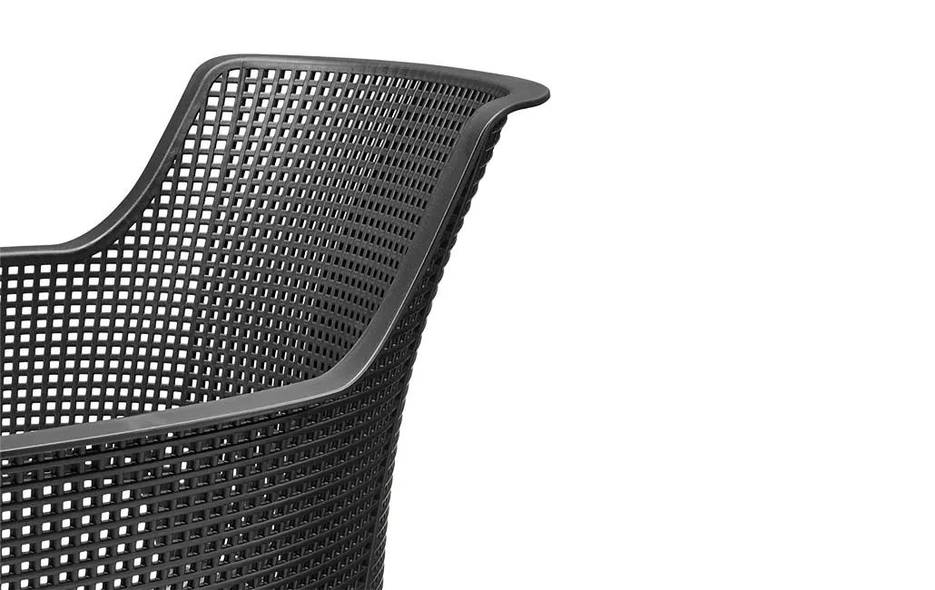 Fauteuil Elisa - Lot de 4 - Graphite
