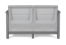 Scandi Linea 2-zits Loungebank  - Lichtgrijs