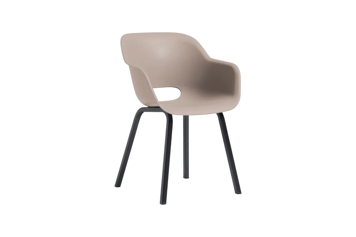 Noa Kuipstoel - 2 stuks - 56,5x55x80cm - Soft Beige