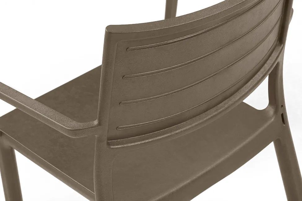 Metaline Chair, Set of 4 - Cappuccino