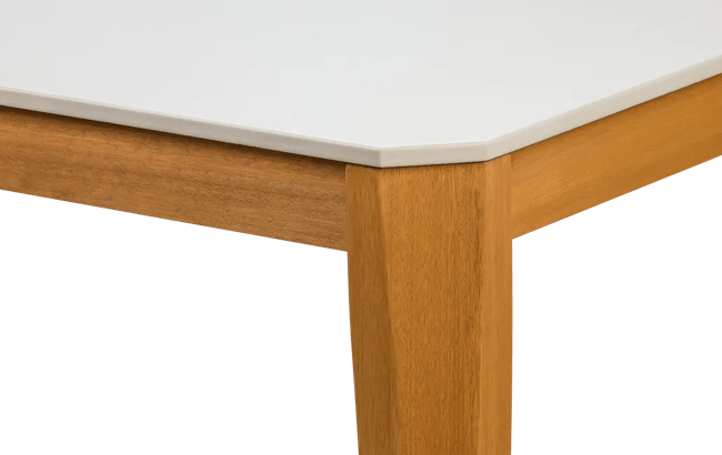 שולחן אוכל ספיר - לבן-קרם