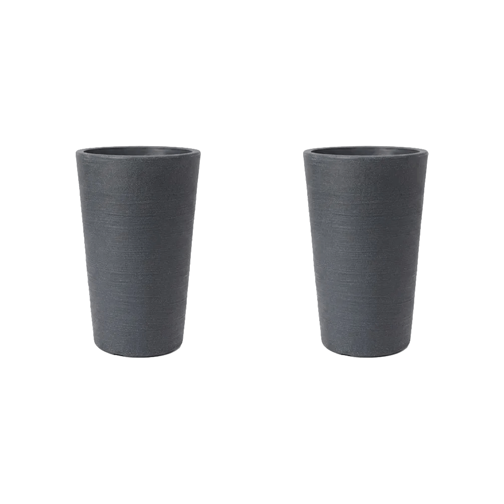 Varese Medium Planter 35cm Set of 2 - Millstone Grey