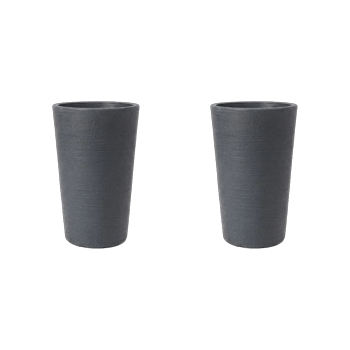 Varese Medium Planter 35cm Set of 2 - Millstone Grey - Planters