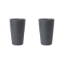 Varese Medium Planter 35cm Set of 2 - Millstone Grey