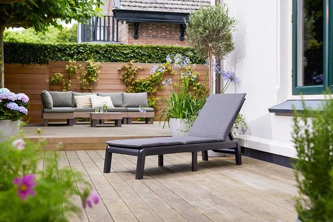 Chaise longue Formentera - Anthracite