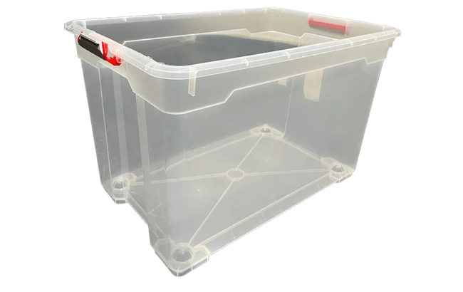 ארגז נע מובר 79 ליטר XXL - שקוף\לבן