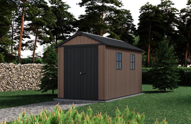 Caseta de exterior Newton Plus 7511 - 230x350x246 cm y 7,2m2 - Marrón