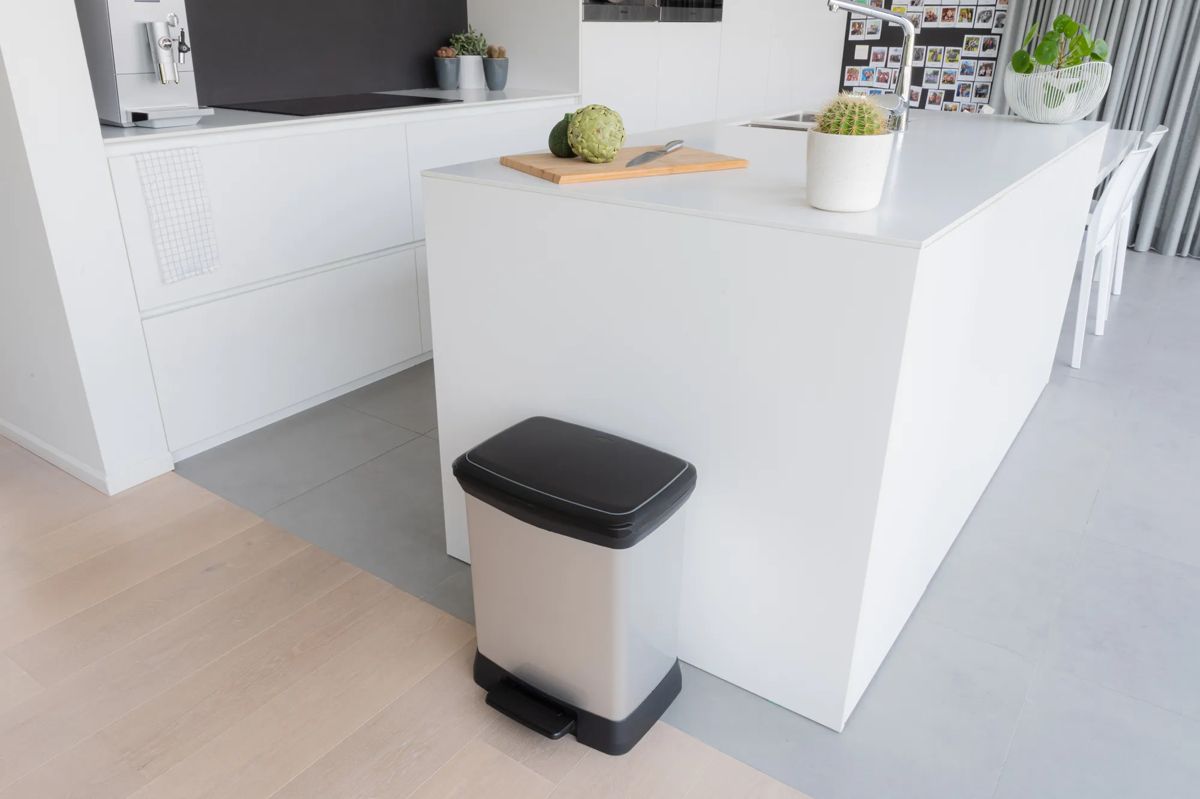 Decobin Prullenbak 30L - Zilver