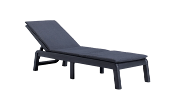 Chaise longue Formentera - Anthracite - Mobilier de jardin