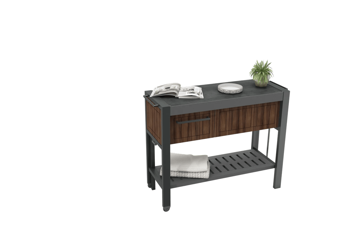 Outdoor Extendable Prep Table - Rosewood Brown - Keter Canada