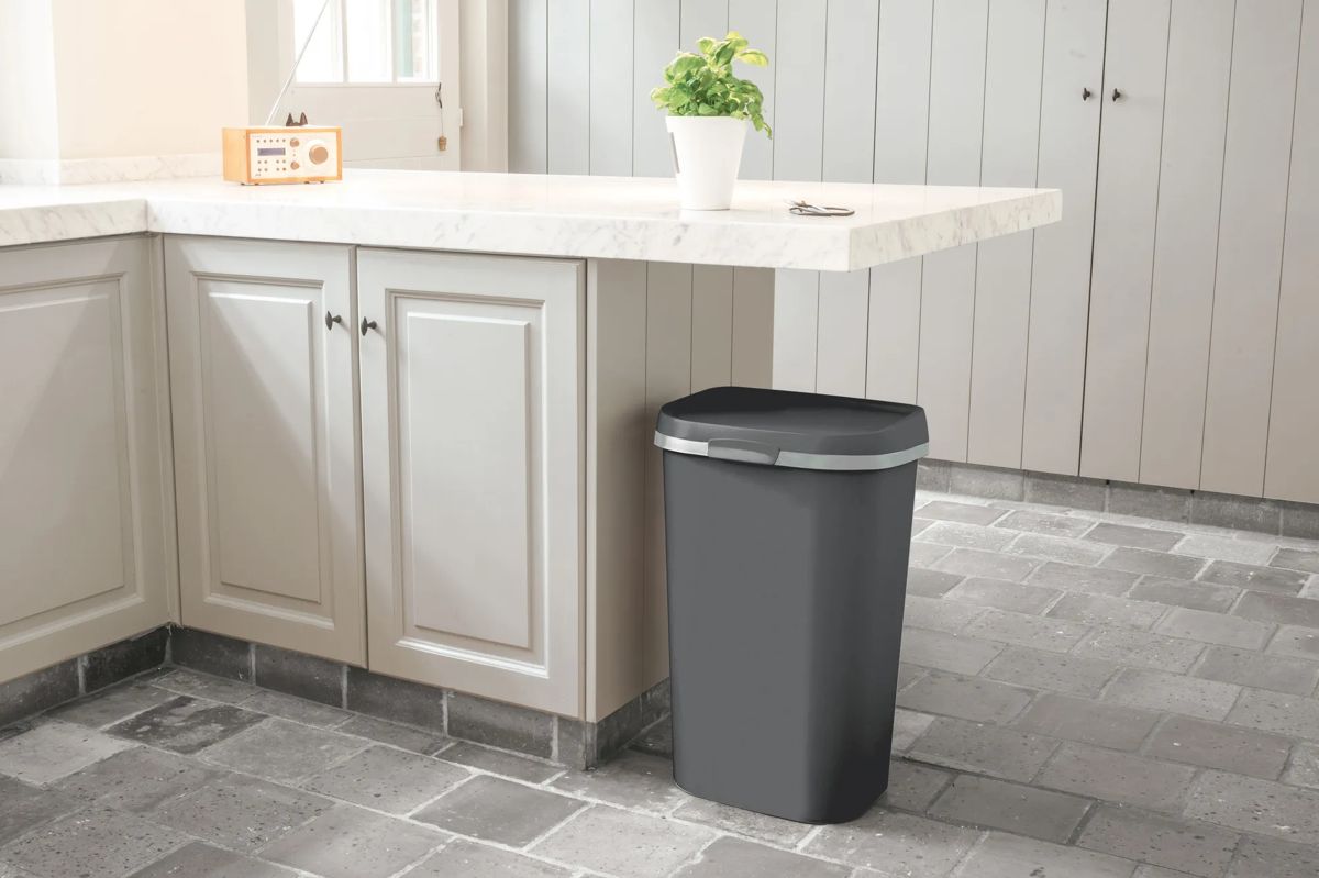Mistral Flat Afvalbak 50L - Antraciet