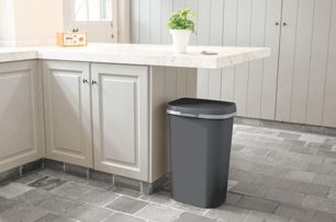 Mistral Flat Afvalbak 50L - Antraciet - Prullenbakken