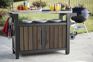 Unity XL Rosewood Outdoor Kitchen Cart With Storage - Keter US
