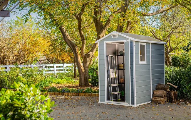 Manor 46 Tuinhuis - 130x192x198cm - Donker grijs