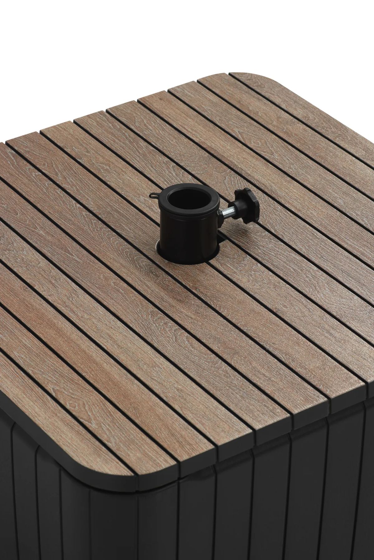 Luzon Parasol Table - Ashwood Brown