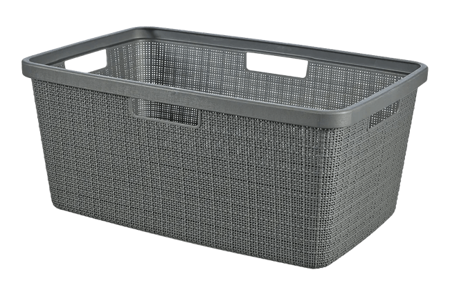 סל כביסה יוטה 46 ליטר - JUTE - אפור