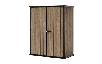 Signature High Store Storage Cabinet - Ashwood Brown - Storage Cabinets