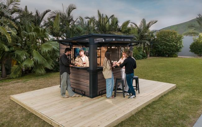 Signature Outdoor Garden Bar - Rosewood