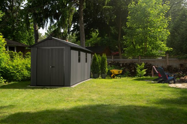 Newton Plus 7515 Tuinhuis - 230x476x246cm - Grijs