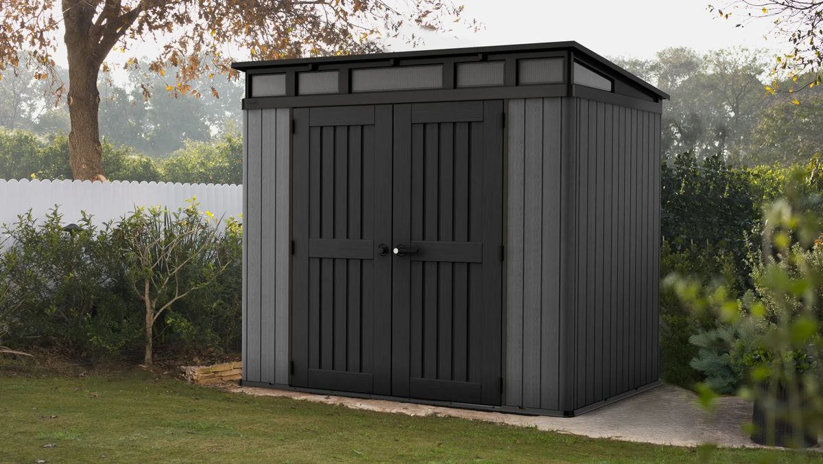 Stronghold Belfort Pent Shed 8x6ft - Grey