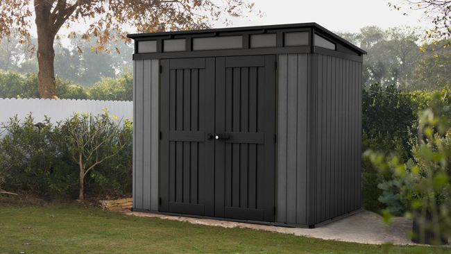 Stronghold Pent Shed 8x6ft - Grey