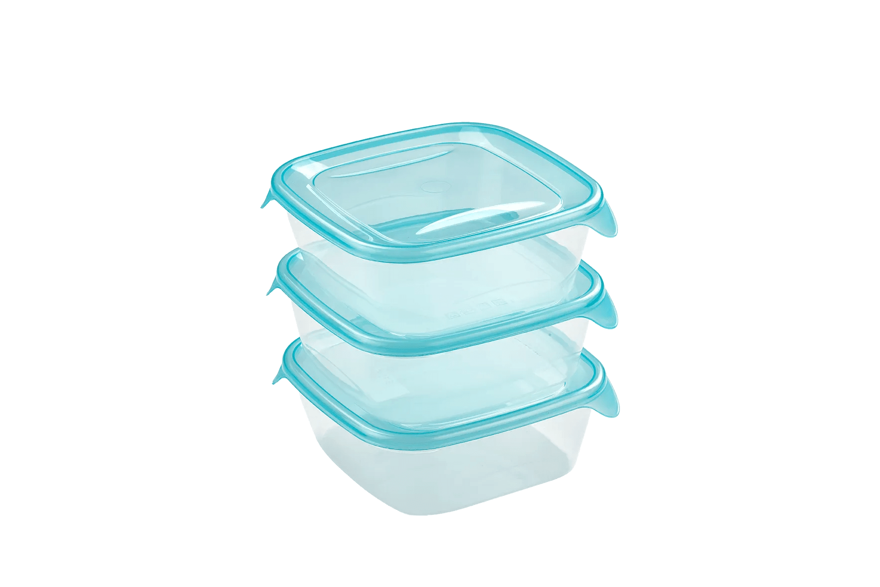 Fresh & Go Vershoudbakjes set 3x0,8L - Transparant