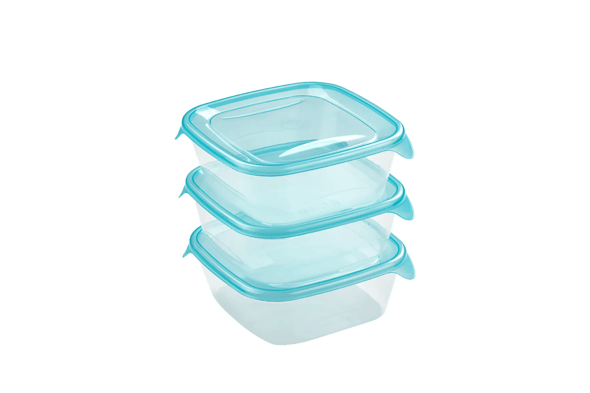 Fresh & Go Vershoudbakjes set 3x0,8L - Transparant
