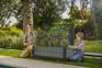 Green Privacy Planter With Tulip-Shaped Trellis - Keter US
