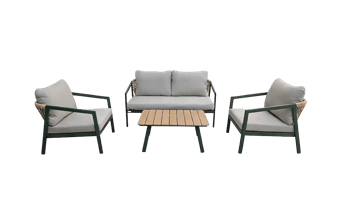 סט פיג'י חבלים - ירוק זית - מערכות ישיבה מאלומיניום